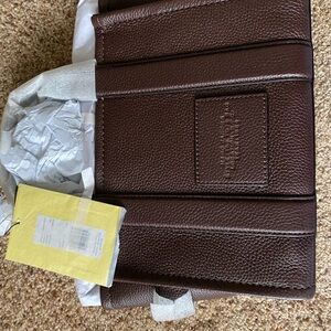 NWT Marc Jacob’s The Tote Ganache Brown Leather Crossbody - the smaller size